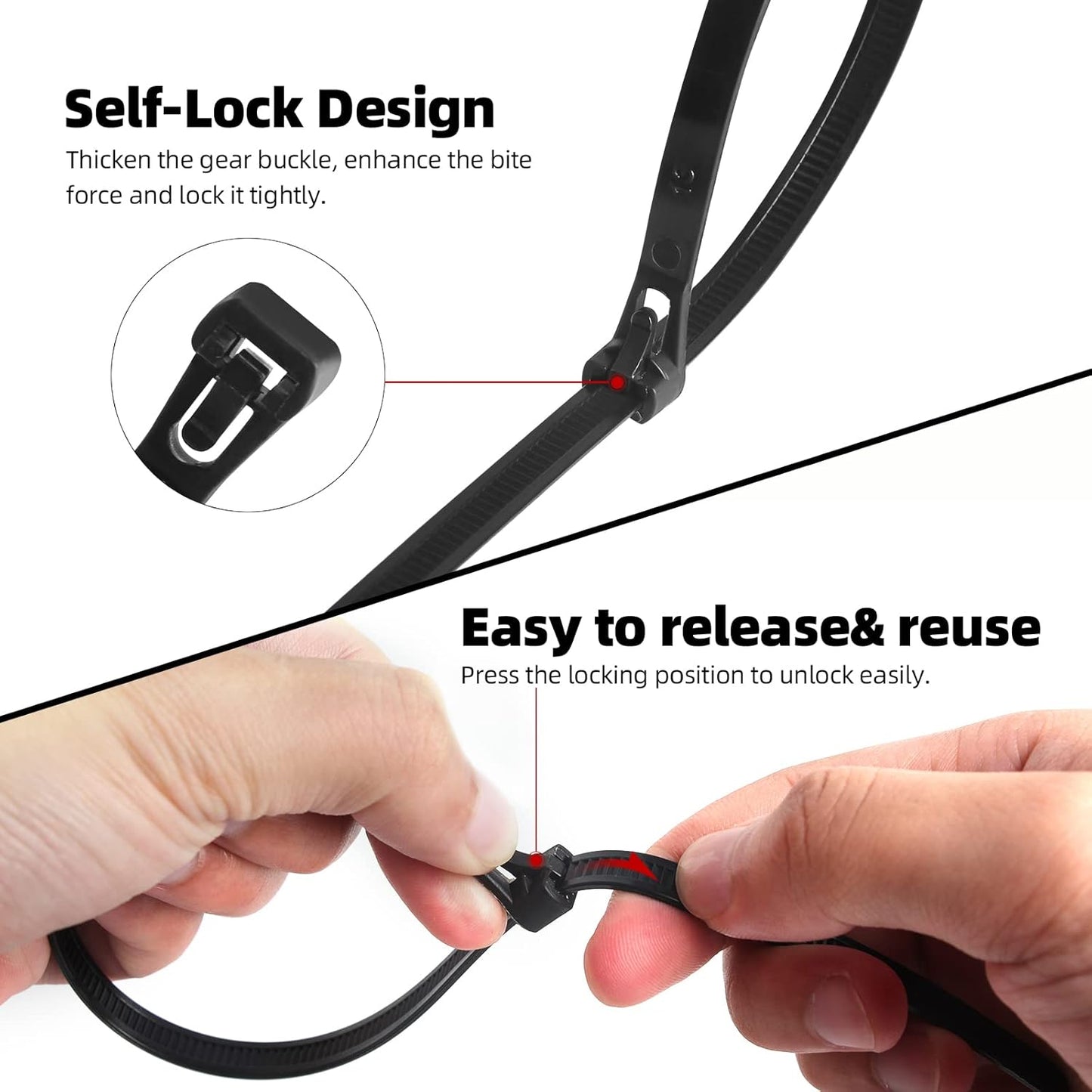 Heavy Duty Adjustable Zip Ties - ZT8INR - Pro - Banner