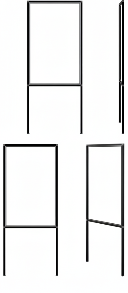 Aluminum Outdoor Sign Frame with Quick Connect Fittings